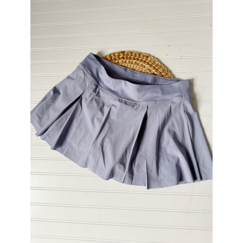 Nike Dri Fit Tennis Running Skirt Skort Gray Silver L